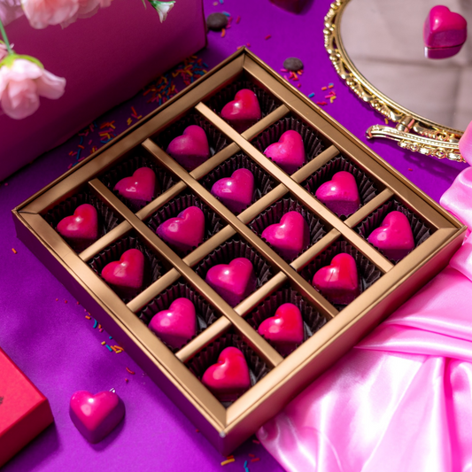 Heart Shaped Chocolates  | Artisan Color Chocolates