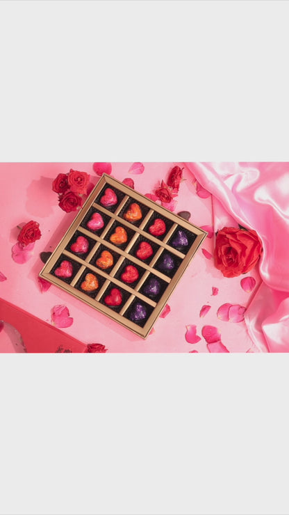 9 piece heart chocolate